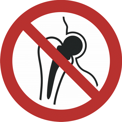 No access for people with metal implants