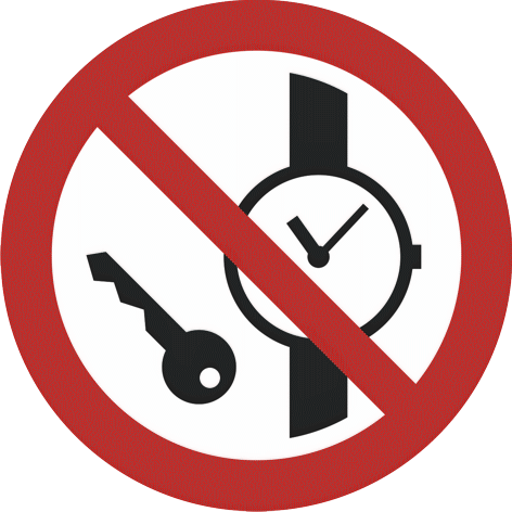 Do not carry metal objects