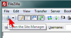  Accedeix al Site Manager a través de la barra de botons