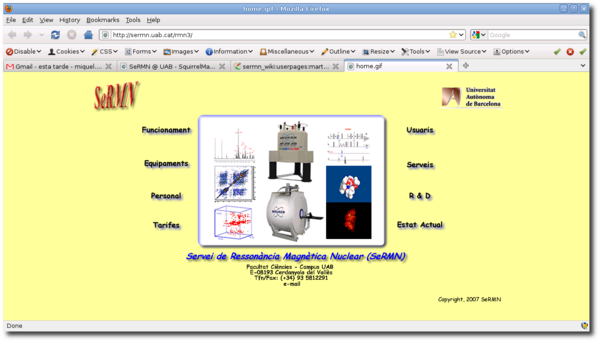 La antiga pàgina web a rmn3 ara és a sermn.uab.cat/rmn3